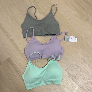 Seamless bras (3). Brand new, never worn, with tags. Size: XS (USA 2-4)
